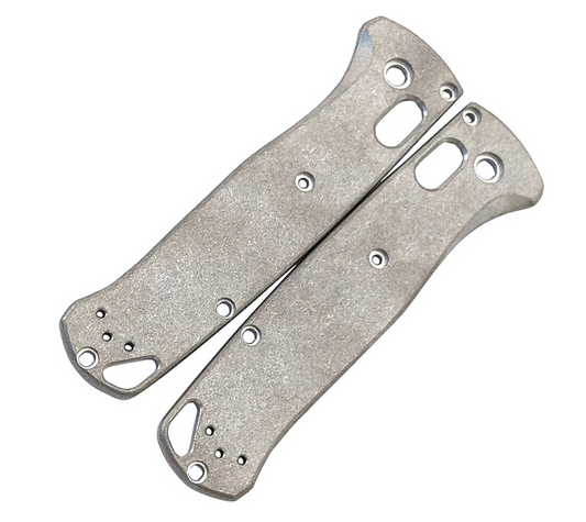 AE-1901 Classic Titanium Scales Stone Wash Finish for Benchmade Bugout Knife 535